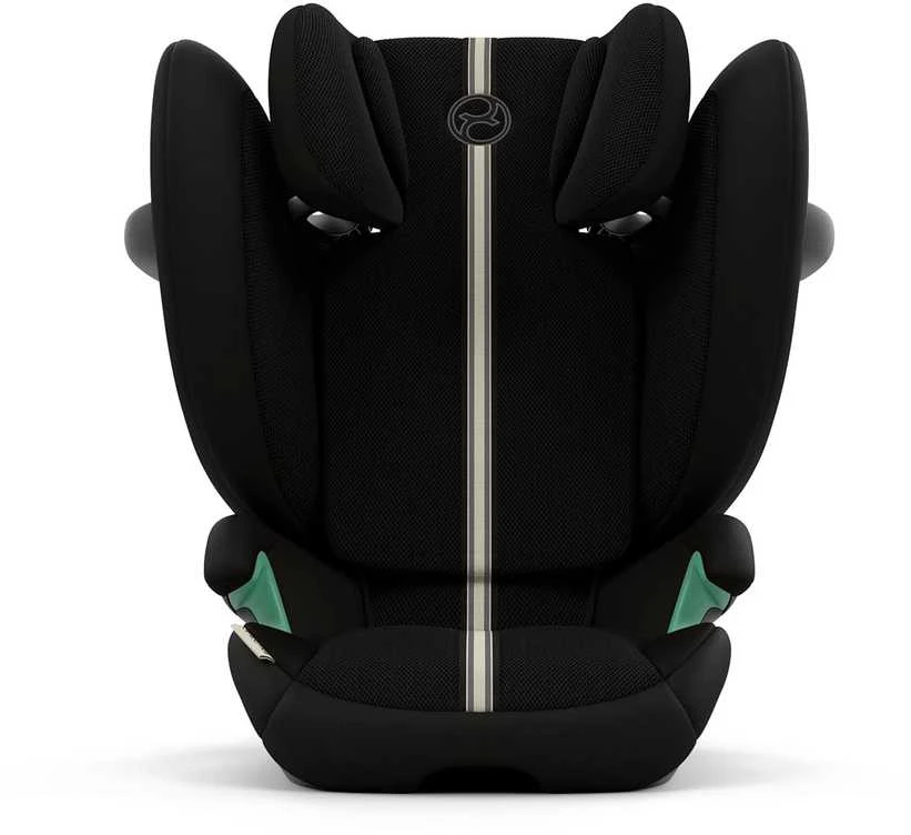 Cybex Solution juoda kėdutė su vertikalia juosta