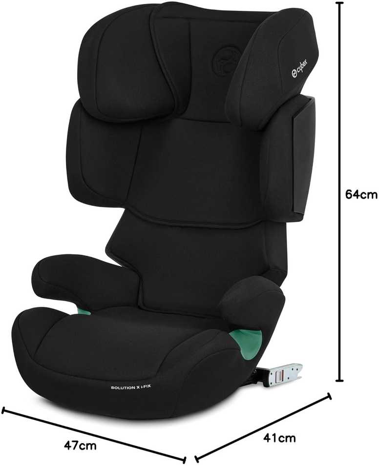 CYBEX CBX SOLUTION X I-FIX AUTOMOBILINĖ KĖDĖ 15-36 KG., PURE Juodas