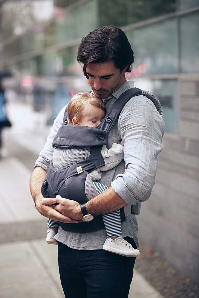 ERGOBABY nešioklė 360 COOL AIR, anglies pilkas, BC360PBLKGRY