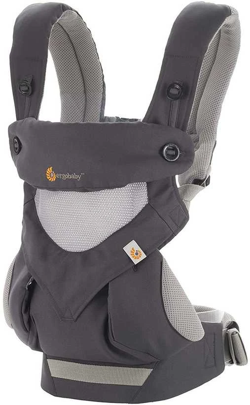 ERGOBABY nešioklė 360 COOL AIR, anglies pilkas, BC360PBLKGRY