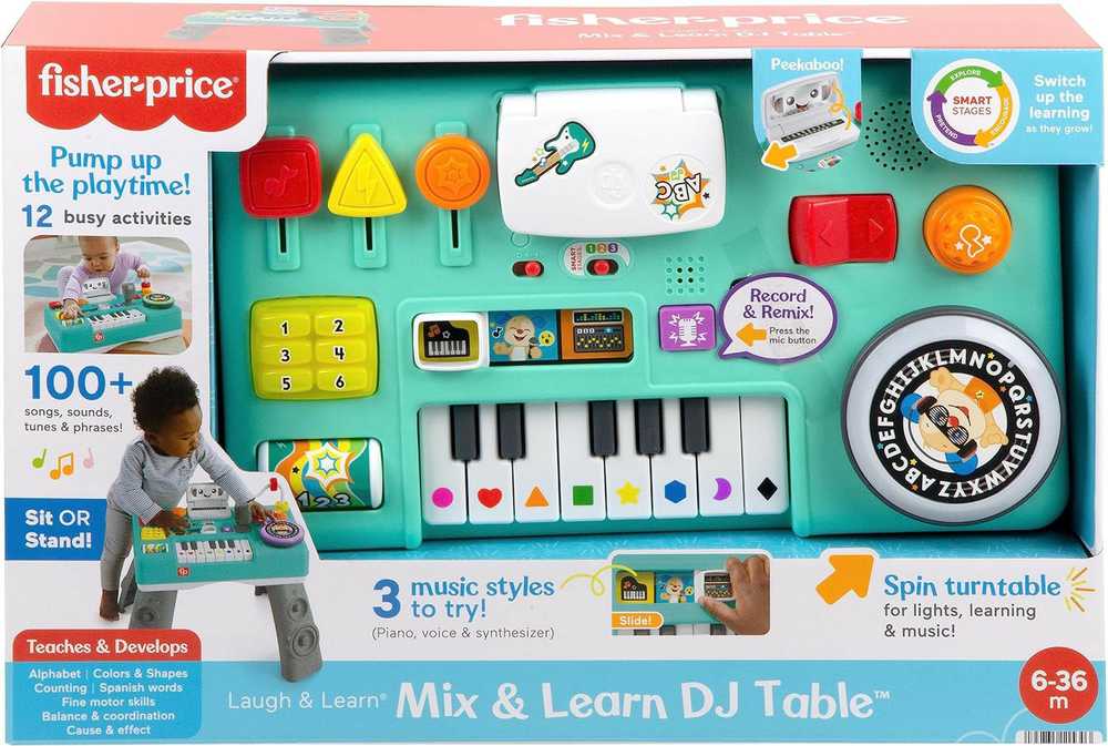 FISHER PRICE LAUGH AND LEARN MUZIKINIS DJ MIXER STALIUKAS