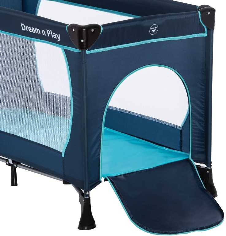 HAUCK lovelė - maniežas Dream N Play Plus Navy/Aqua 603666