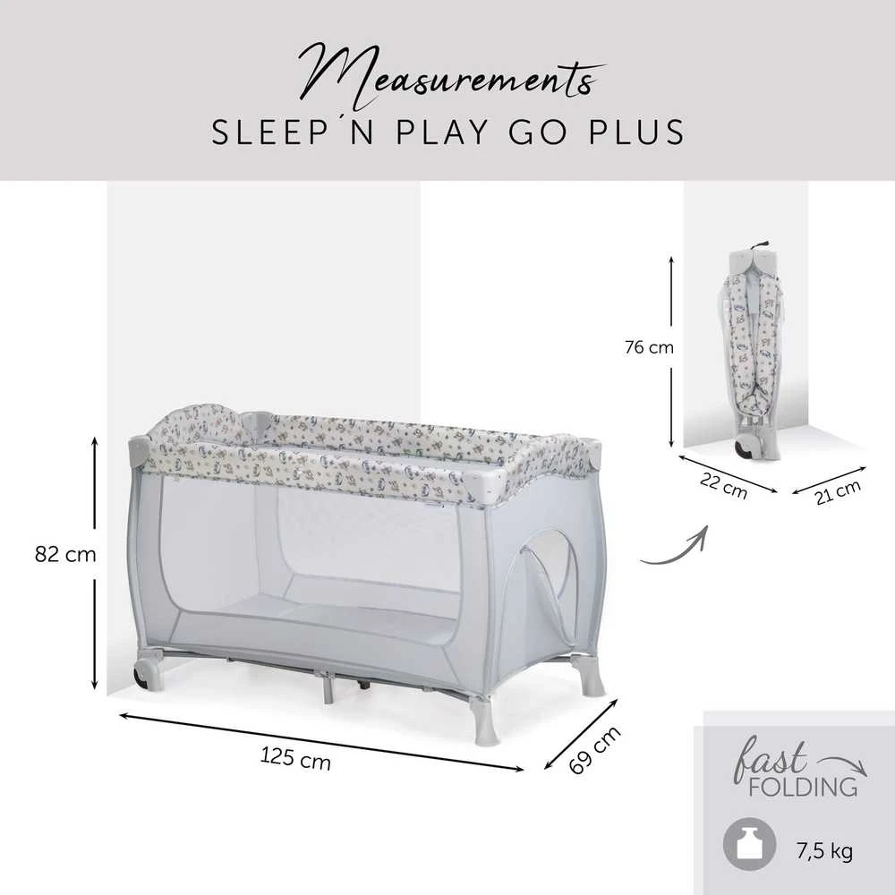 HAUCK SLEEP AND PLAY GO PLUS MANIEŽAS, POOH EXPLORING