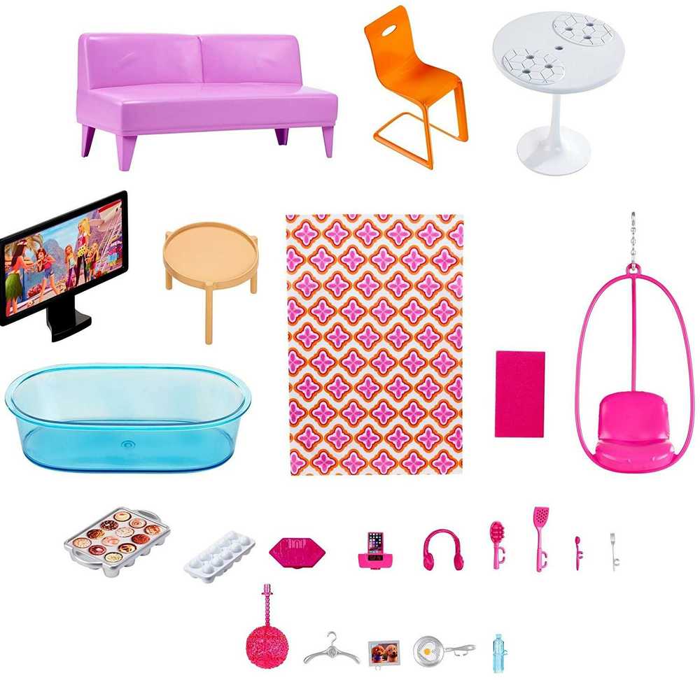 BARBIE barbės namas Malibu (3 aukštų), DLY32