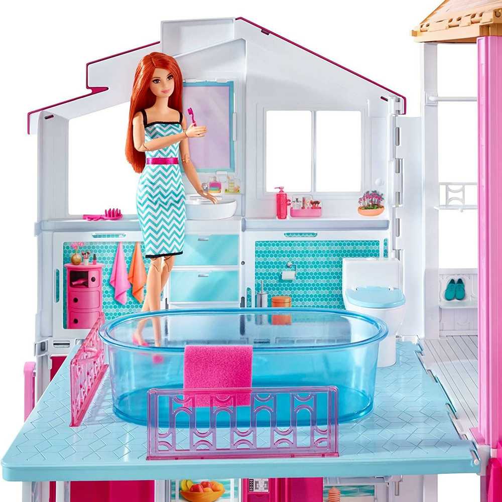 BARBIE barbės namas Malibu (3 aukštų), DLY32