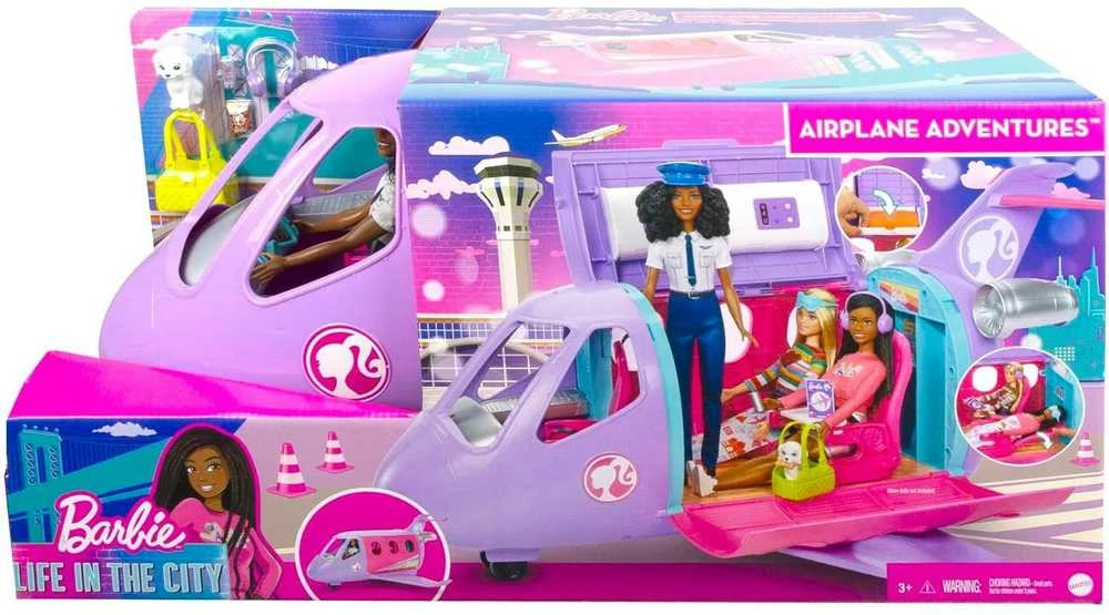 Barbie Mattel LĖLĖS BARBĖS LĖKTUVAS ADVENTURES SU LĖLE HCD49