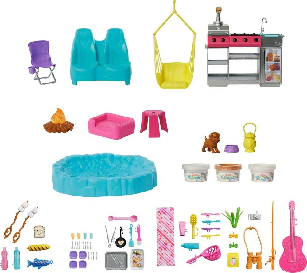 Lėlių kemperis Mattel Barbie Dreamcamper, su priedais