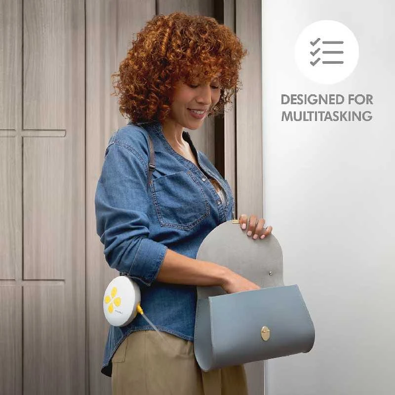 MEDELA DVIGUBAS PIENTRAUKIS SU ĮKRAUNAMA BATERIJA SWING MAXI HANDS FREE