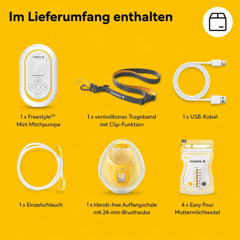MEDELA FREESTYLE MINI PAKRAUNAMAS ELEKTRINIS PIENTRAUKIS, HANDS-FREE