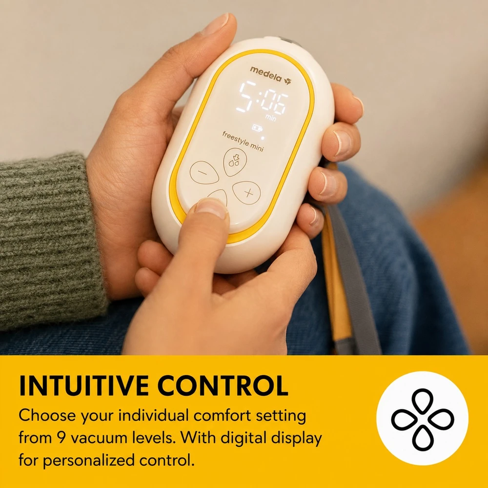 MEDELA FREESTYLE MINI PAKRAUNAMAS ELEKTRINIS PIENTRAUKIS, HANDS-FREE