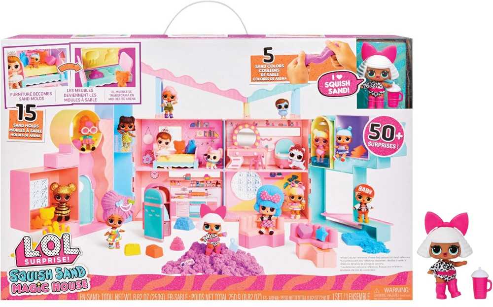 MGA LOL SURPRISE NAMELIS SQUISH SAND MAGIC SU LĖLYTE DIVA