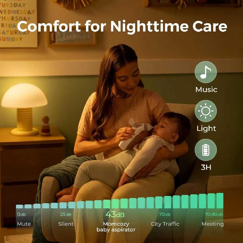 MOMCOZY 2IN1 ELEKTRINIS NOSIES ASPIRATORIUS SU PURKŠTUKU BREEZYCLEAR