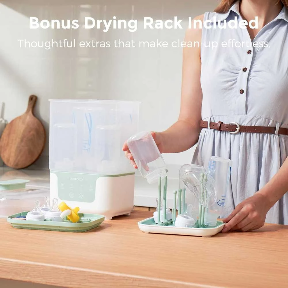 MOMCOZY BS04 4-IN-1 BUTELIUKŲ STERILIZATORIUS SU DŽIOVYKLE
