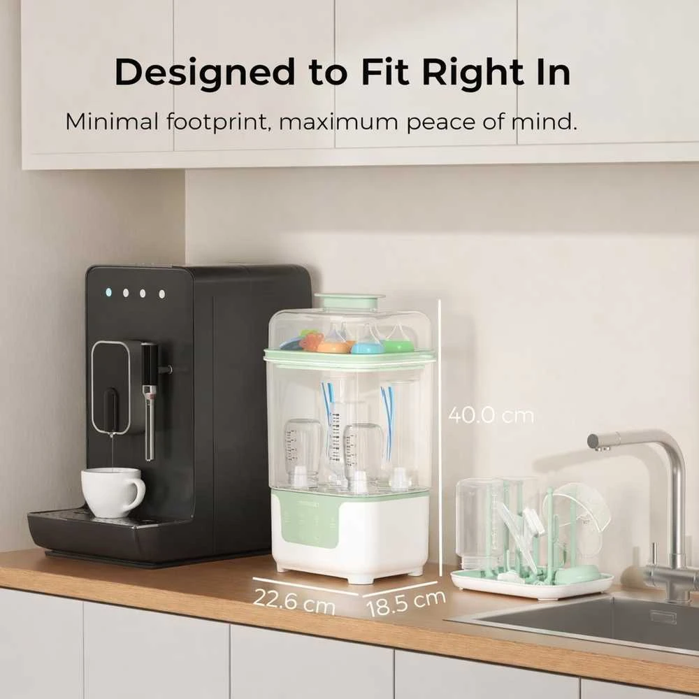 MOMCOZY BS04 4-IN-1 BUTELIUKŲ STERILIZATORIUS SU DŽIOVYKLE