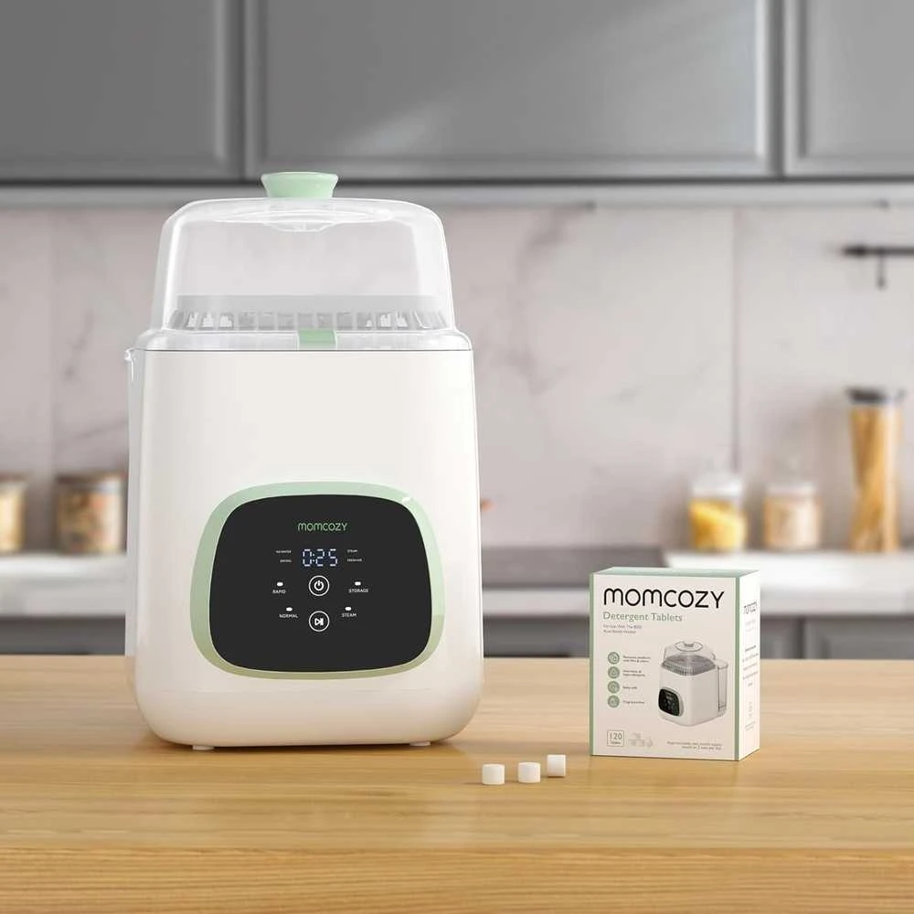 Momcozy KleanPal Pro buteliukų plovyklos tabletės, 120 vnt.