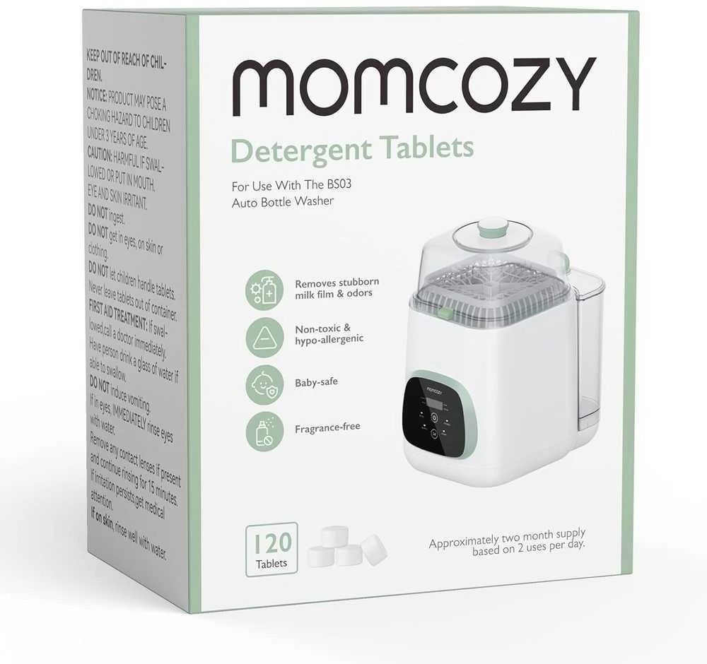 Momcozy plovimo tablečių pakuotė