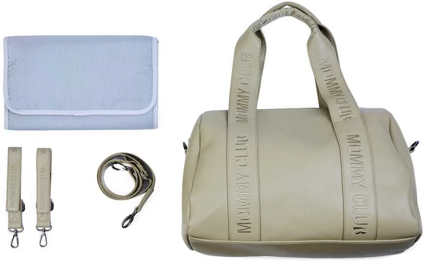 CHILDHOME MOMMY CLUB MAMOS KREPŠYS, SIGNATURE SIMILI LEATHER Žalias
