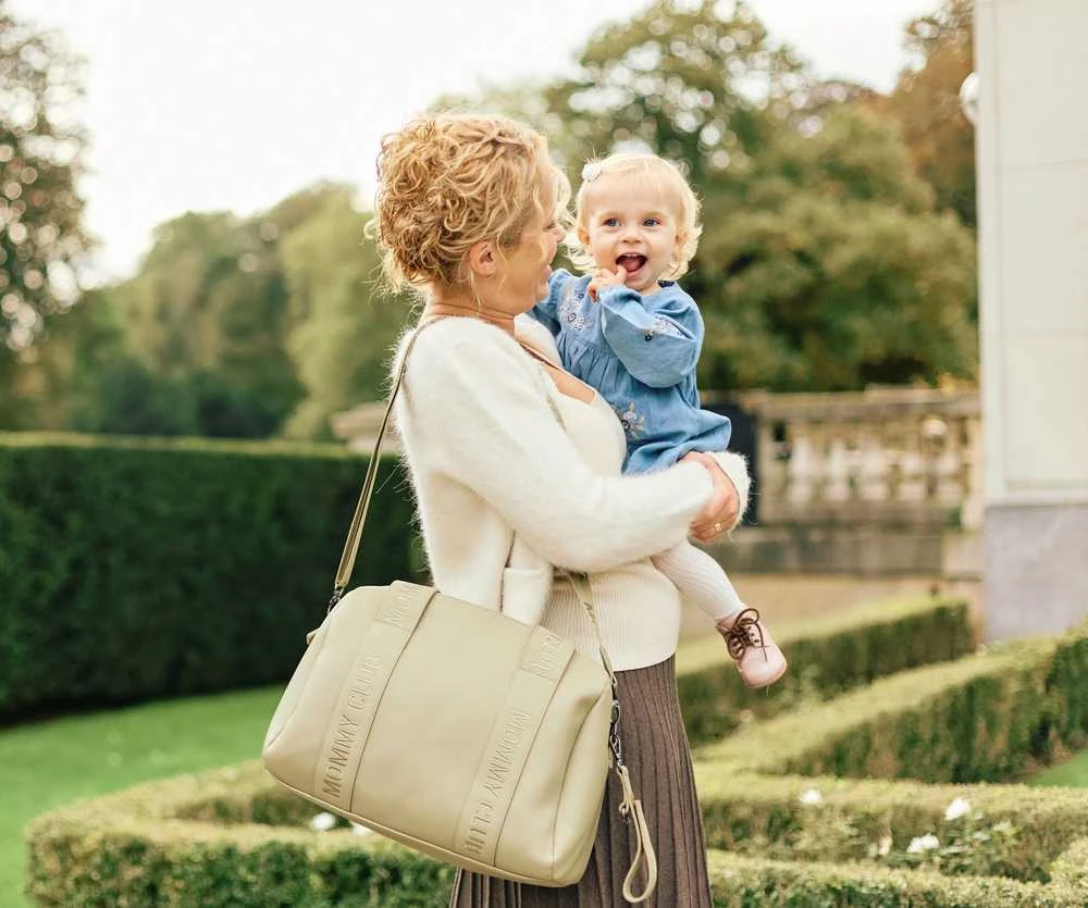 CHILDHOME MOMMY CLUB MAMOS KREPŠYS, SIGNATURE SIMILI LEATHER Žalias