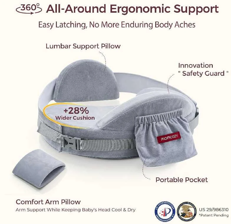 MOMCOZY COZYPRO NURSING PILLOW FOR BREASTFEEDING Pilkas