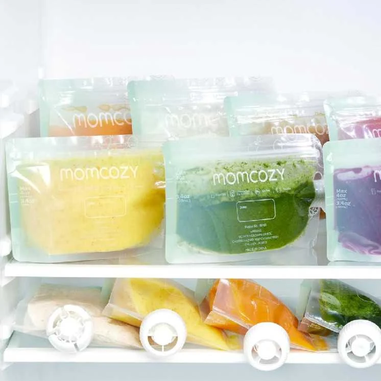 MOMCOZY DAUGKARTINIAI KŪDIKIŲ MAISTO MAIŠELIAI, 150 ML, 10 VNT.
