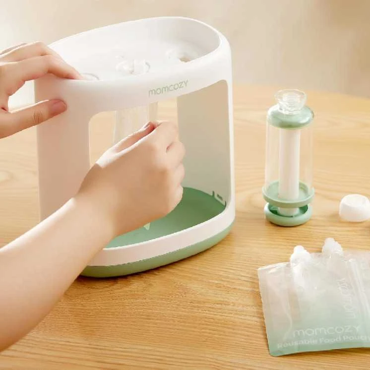 MOMCOZY DAUGKARTINIAI KŪDIKIŲ MAISTO MAIŠELIAI, 150 ML, 10 VNT.