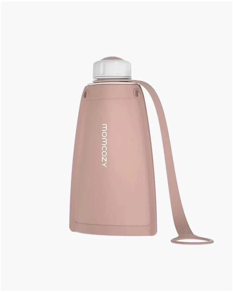 MOMCOZY DAUGKARTINIAI SILIKONINIAI PIENO IR MAISTO LAIKYMO MAIŠELIAI, 5 VNT., RAUSVI