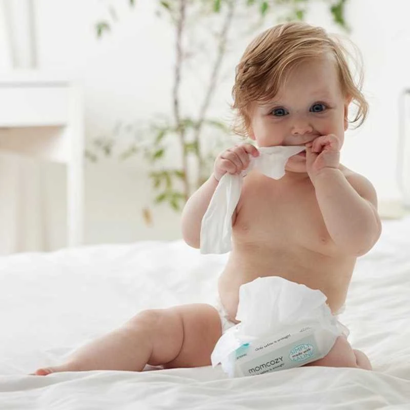 MOMCOZY DRĖGNOS SERVETĖLĖS SU DRUSKOS TIRPALU, 12 PAKUOČIŲ PO 30 VNT.