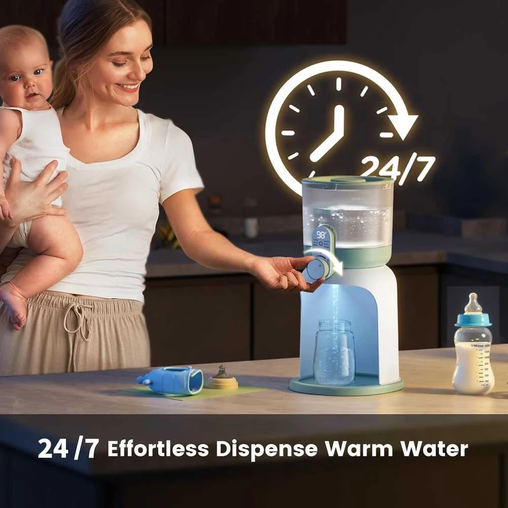 MOMCOZY DUAL LIGHTS VANDENS ŠILDYTUVAS NAKTINIAMS MAITINIMAMS