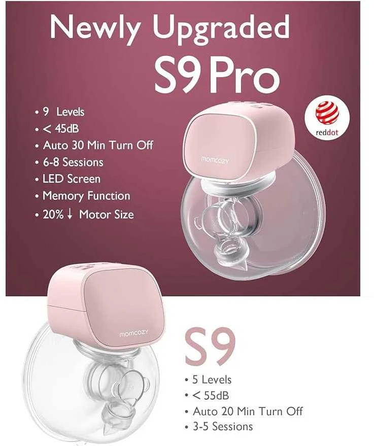 MOMCOZY DVIGUBAS NEŠIOJAMAS BELAIDIS PIENTRAUKIS S9 PRO, Rožinis