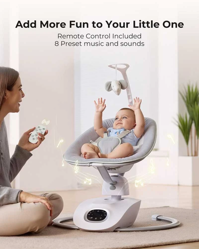 MOMCOZY ELEKTRINĖS 3D JUDĖJIMO SUPYNĖS KŪDIKIAMS COCOSWAY
