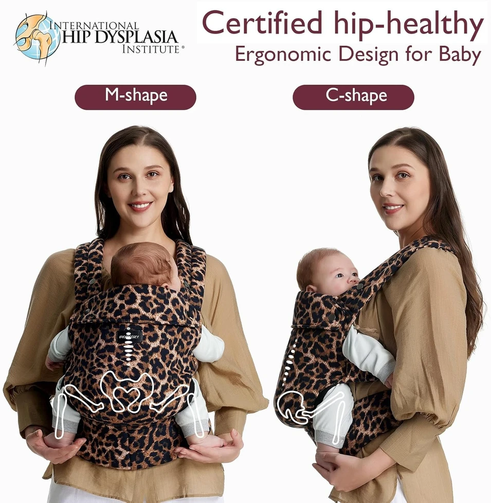 MOMCOZY ERGONOMINĖ KŪDIKIŲ NEŠIOKLĖ, LEOPARD