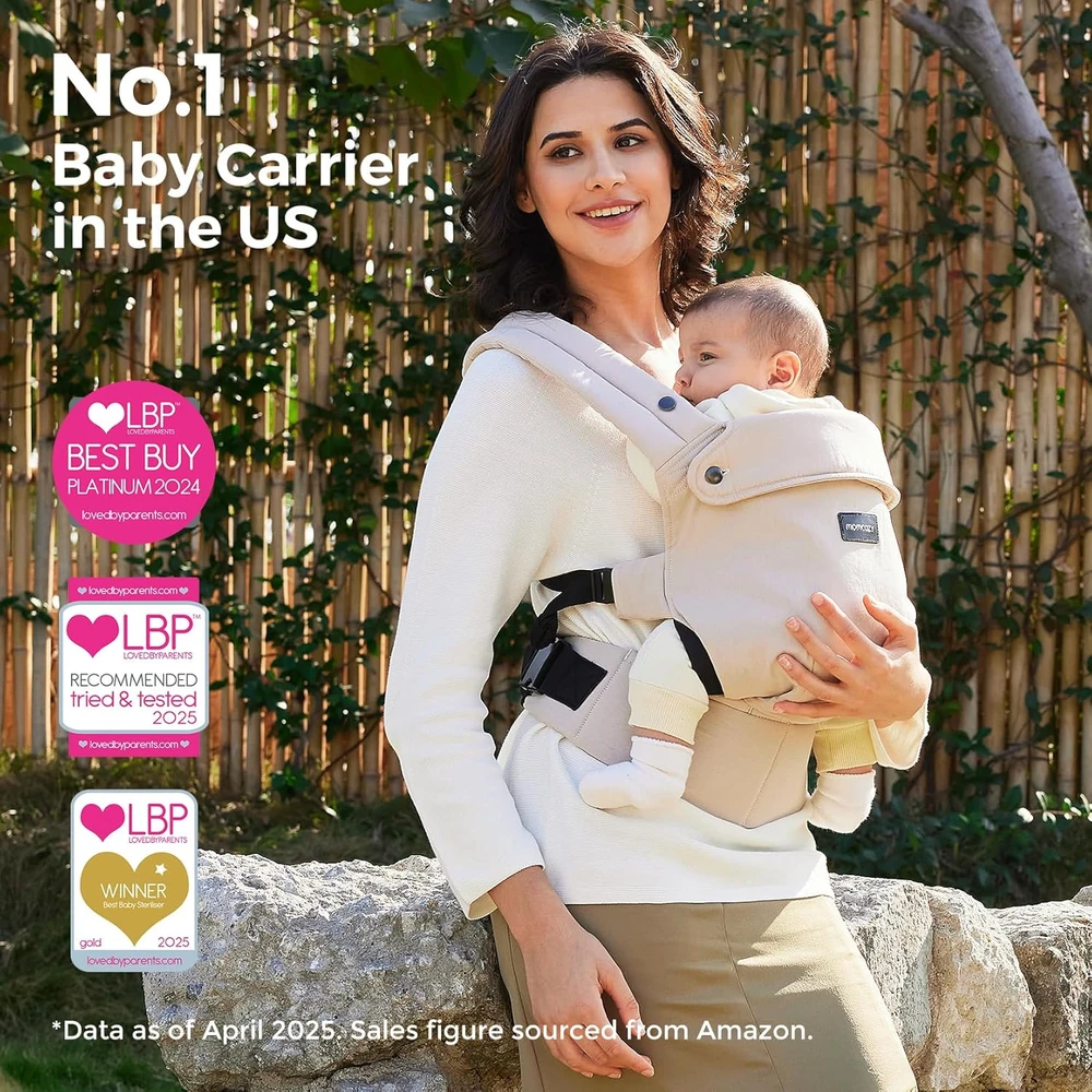 MOMCOZY ERGONOMINĖ KŪDIKIŲ NEŠIOKLĖ, SMĖLINĖ