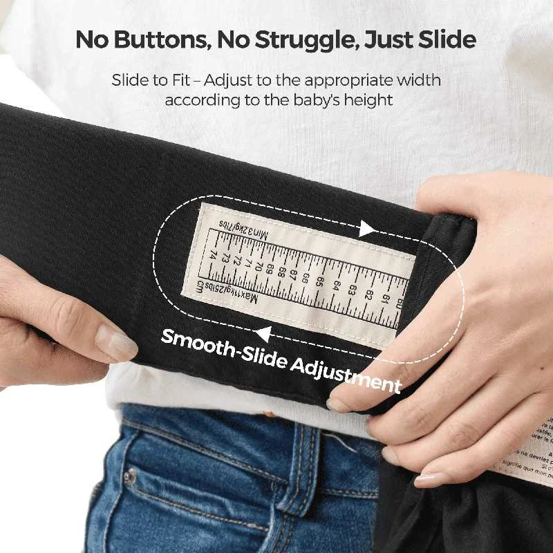 MOMCOZY ERGONOMINĖ KŪDIKIŲ NEŠIOKLĖ WEESNUG, COTTON Juodas