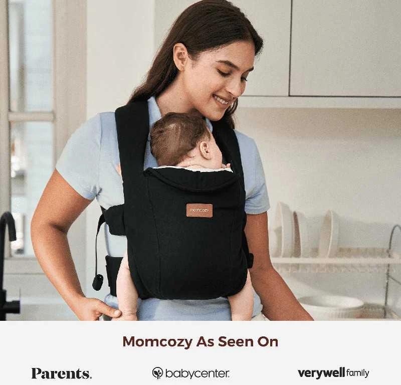 MOMCOZY ERGONOMINĖ KŪDIKIŲ NEŠIOKLĖ WEESNUG, COTTON Juodas