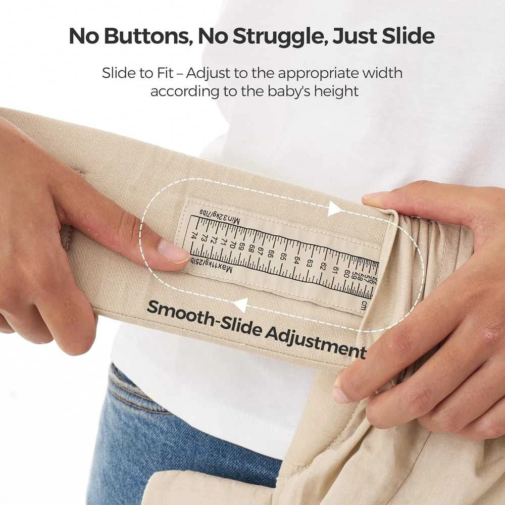 MOMCOZY ERGONOMINĖ KŪDIKIŲ NEŠIOKLĖ WEESNUG, COTTON KHAKI