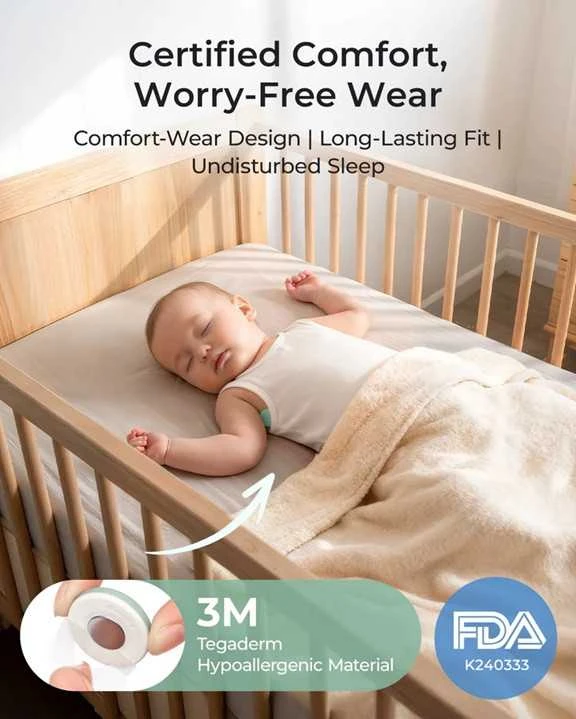 MOMCOZY IŠMANUSIS KŪDIKIŲ TERMOMETRAS – MEDICININIS TIKSLUMAS IR NUOLATINĖ TEMPERATŪROS KONTROLĖ PROGRAMĖLĖJE