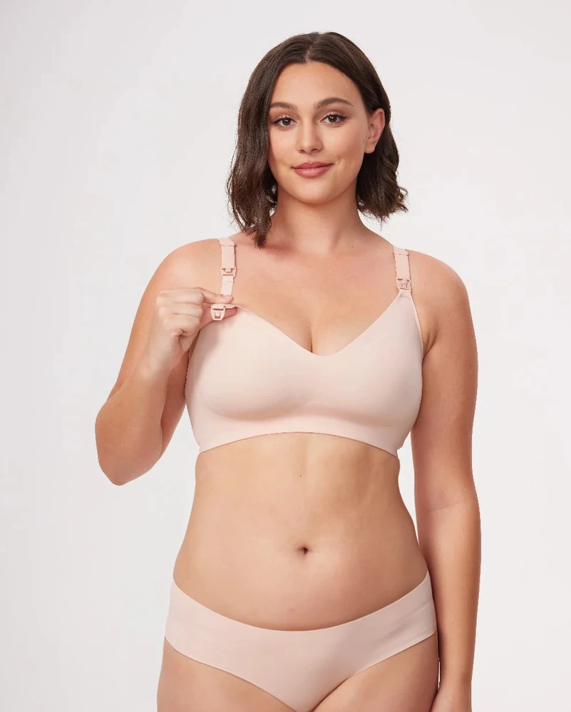 MOMCOZY ITIN MINKŠTA LIEMENĖLĖ NĖŠČIOSOMS IR MAITINANČIOMS YN21, SKIN, XL DYDIS