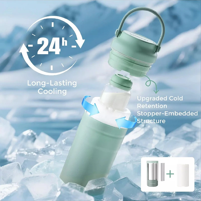 MOMCOZY KELIONINIS MOTINOS PIENO ŠALDIKLIS, 350 ML