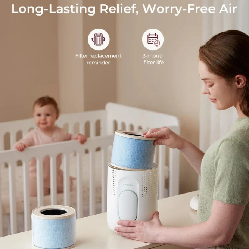 MOMCOZY KŪDIKIO KAMBARIO ORO VALYTUVAS COZYBREATH