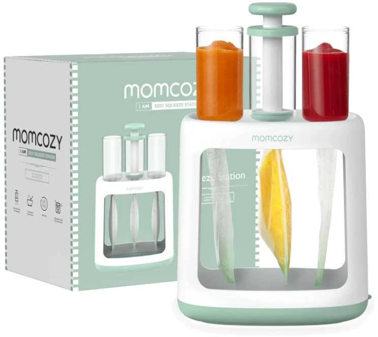 MOMCOZY KŪDIKIŲ MAISTO MAIŠELIŲ UŽPILDYMO TYRELĖMIS ĮRENGINYS