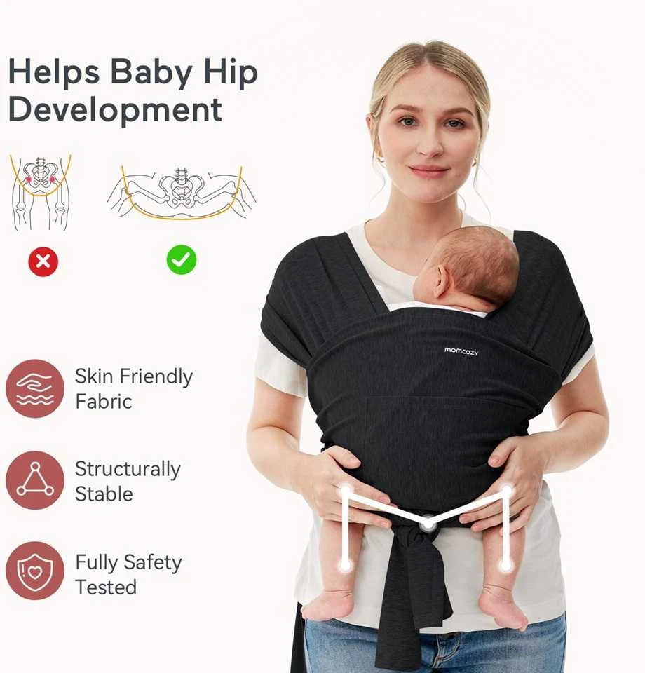 Momcozy Kūdikių nešioklė, juoda