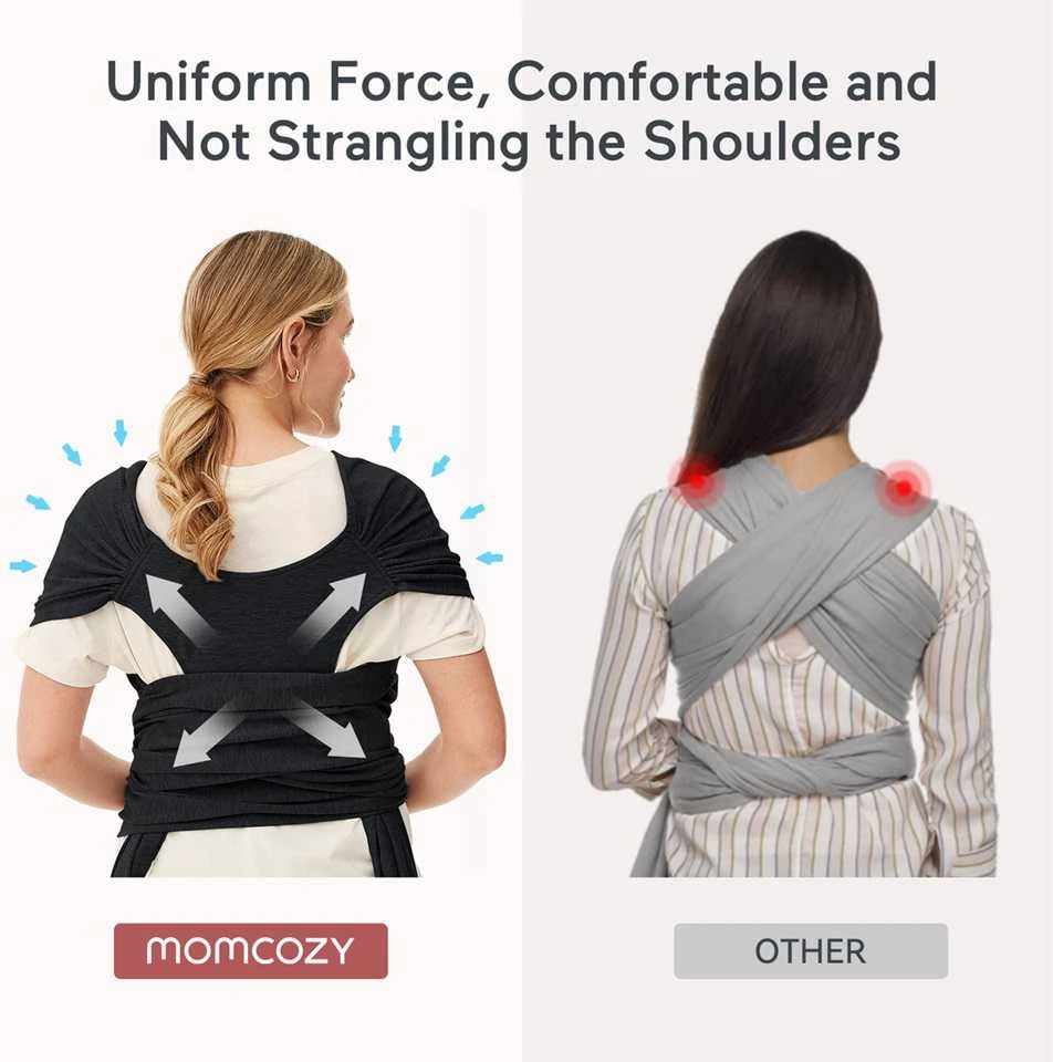 Momcozy Kūdikių nešioklė, juoda