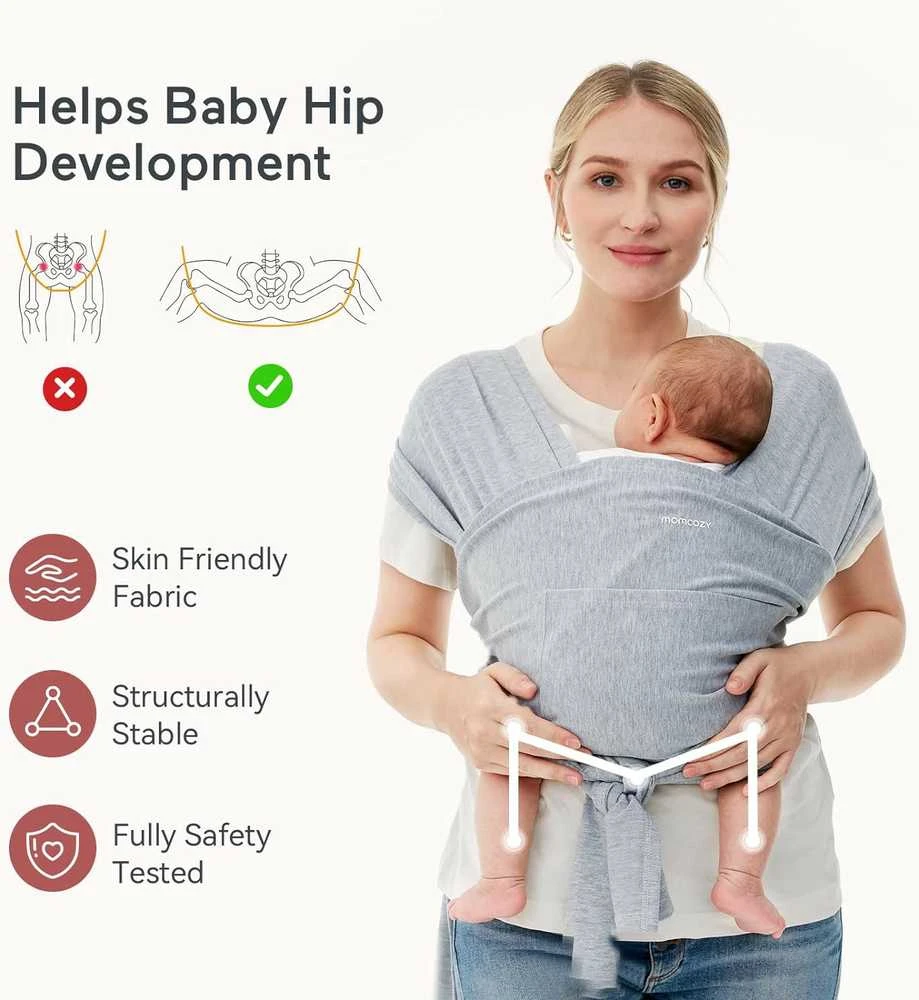 Momcozy Kūdikių nešioklė, pilka