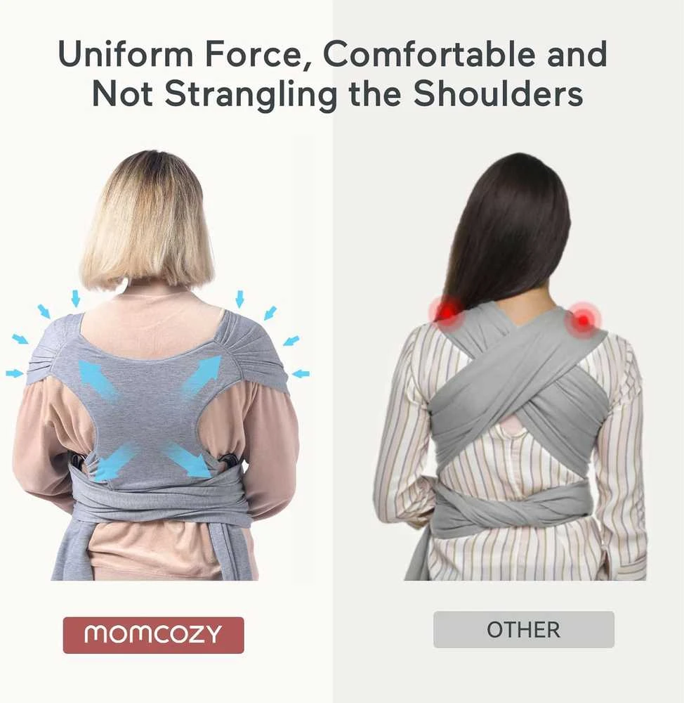 Momcozy Kūdikių nešioklė, pilka
