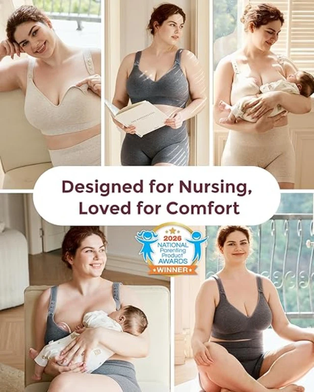 MOMCOZY MEDVILNINĖ MAITINIMO LIEMENĖLĖ DIDESNEI KRŪTINEI BUSTY, PILKA, XL