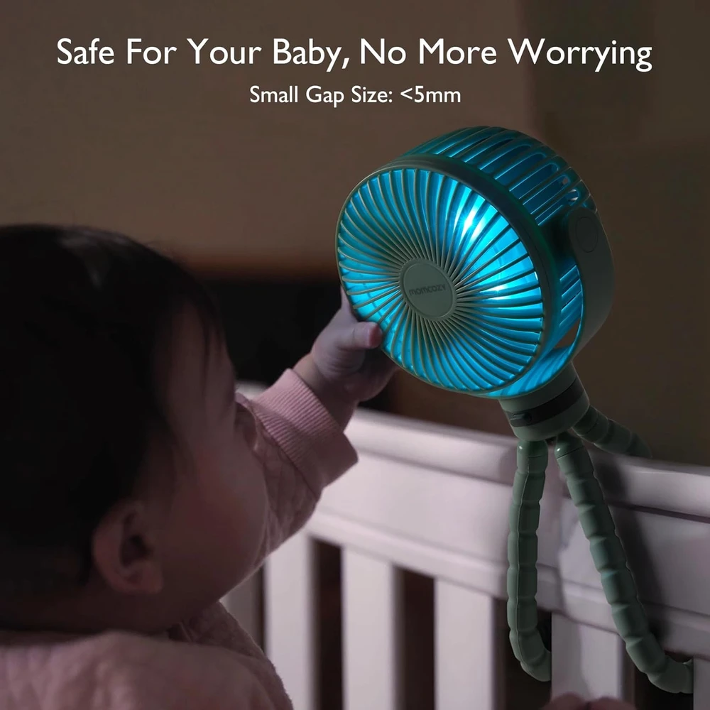 MOMCOZY NEŠIOJAMAS VEŽIMĖLIO VENTILIATORIUS, ŽALIAS