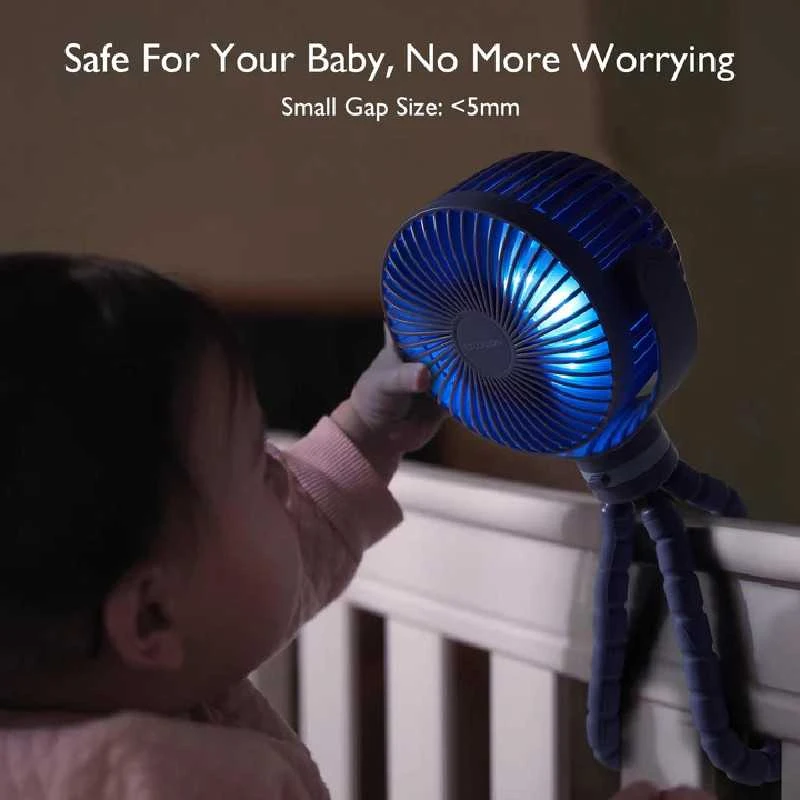 MOMCOZY NEŠIOJAMAS VEŽIMĖLIO VENTILIATORIUS, VIOLETINIS