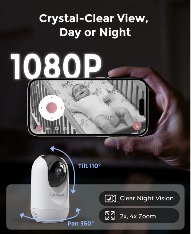 MOMCOZY PAPILDOMA KAMERA SMART 5.0 COLIŲ VIDEO AUKLEI BM04
