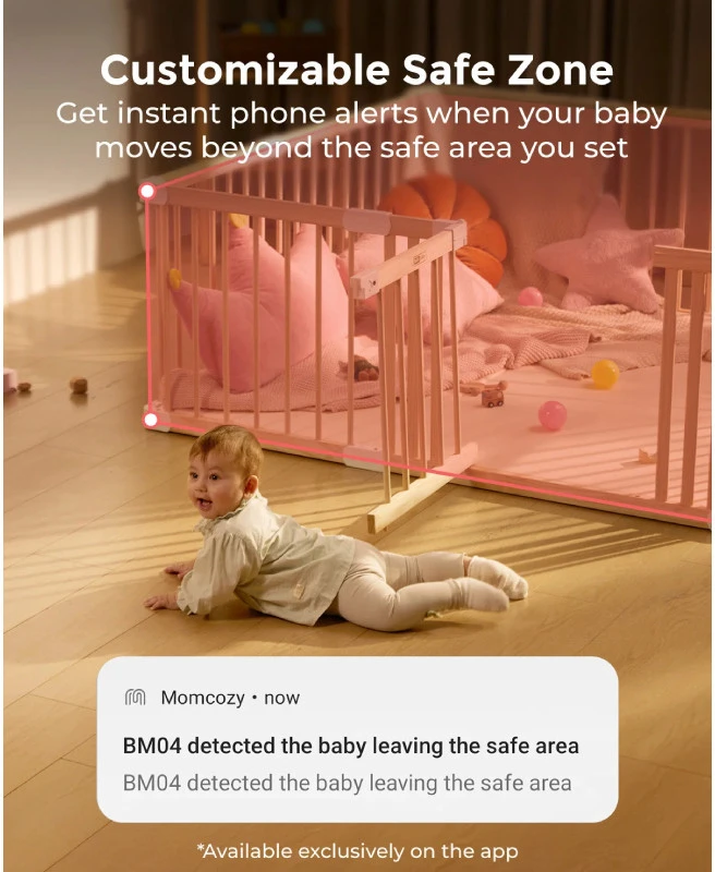 MOMCOZY PAPILDOMA KAMERA SMART 5.0 COLIŲ VIDEO AUKLEI BM04