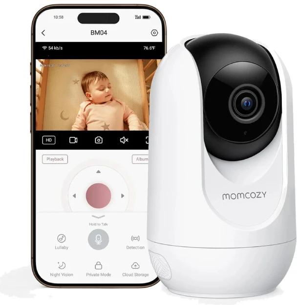 MOMCOZY PAPILDOMA KAMERA SMART 5.0 COLIŲ VIDEO AUKLEI BM04